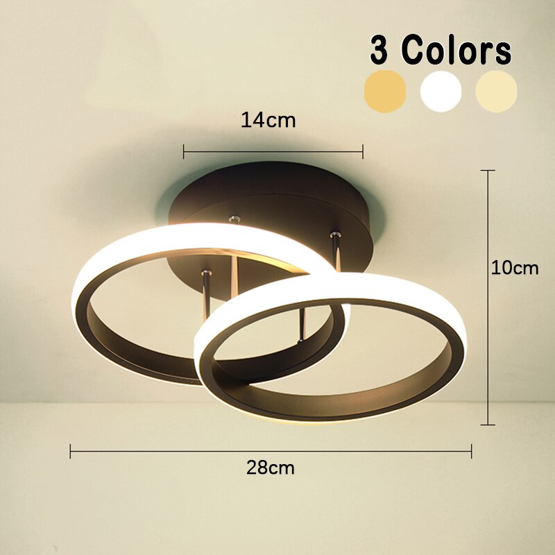 Lucas taklampa – Modern 3-ring design, dimbar LED med justerbara inställningar | CE-certifierad, 2 års garanti, stilfull inomhusbelysning