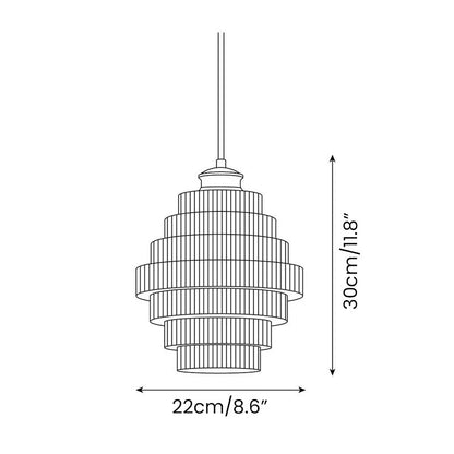 Flesformad Messing Glaskrona