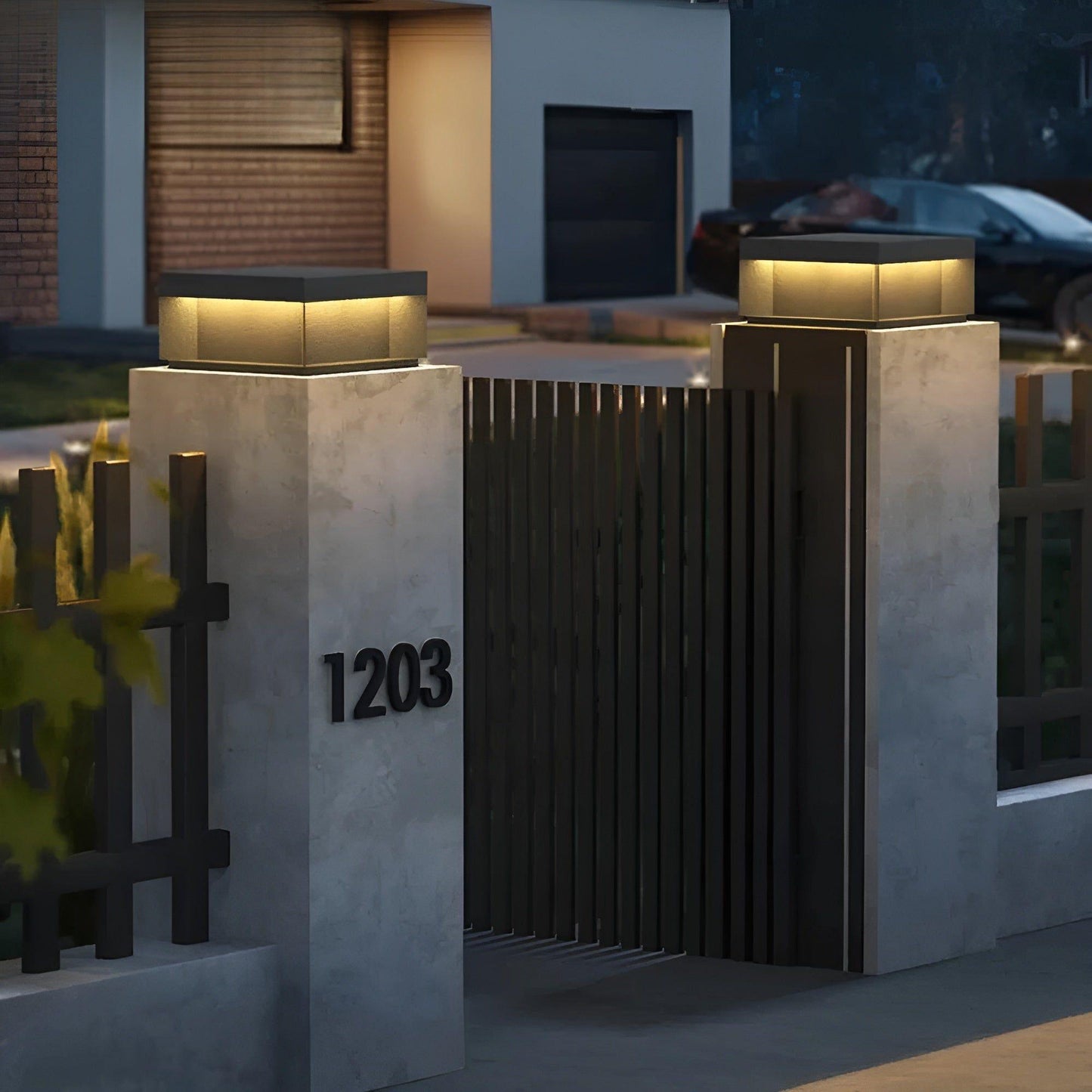 LumiGate Light - Vattentät solcellsgatubelysning för utomhus