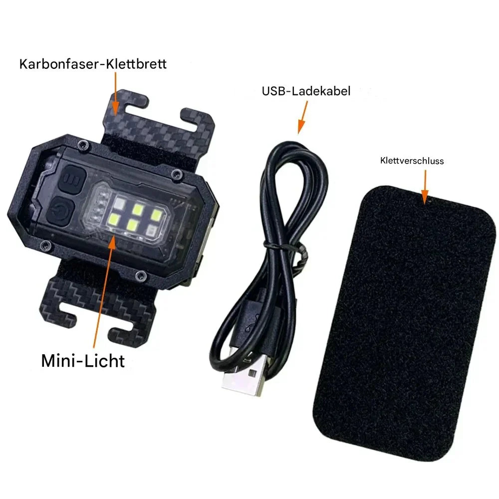 Magnetisk LED-ficklampa med bärhållare – handsfree arbetsljus för utomhus och reparationer