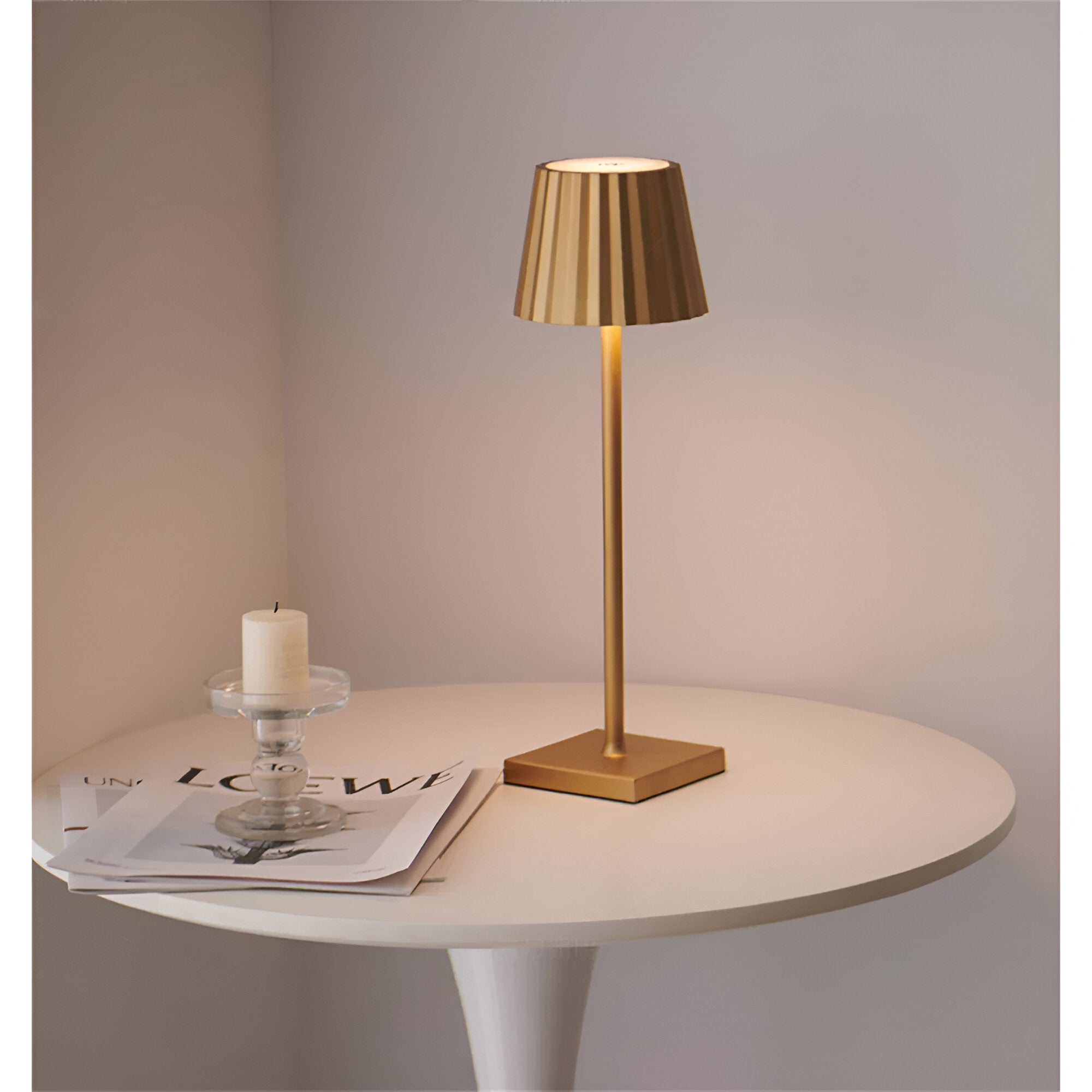 LuminaTouch Trådlös LED-bordslampa – Uppladdningsbar, Modern elegans för varje rum