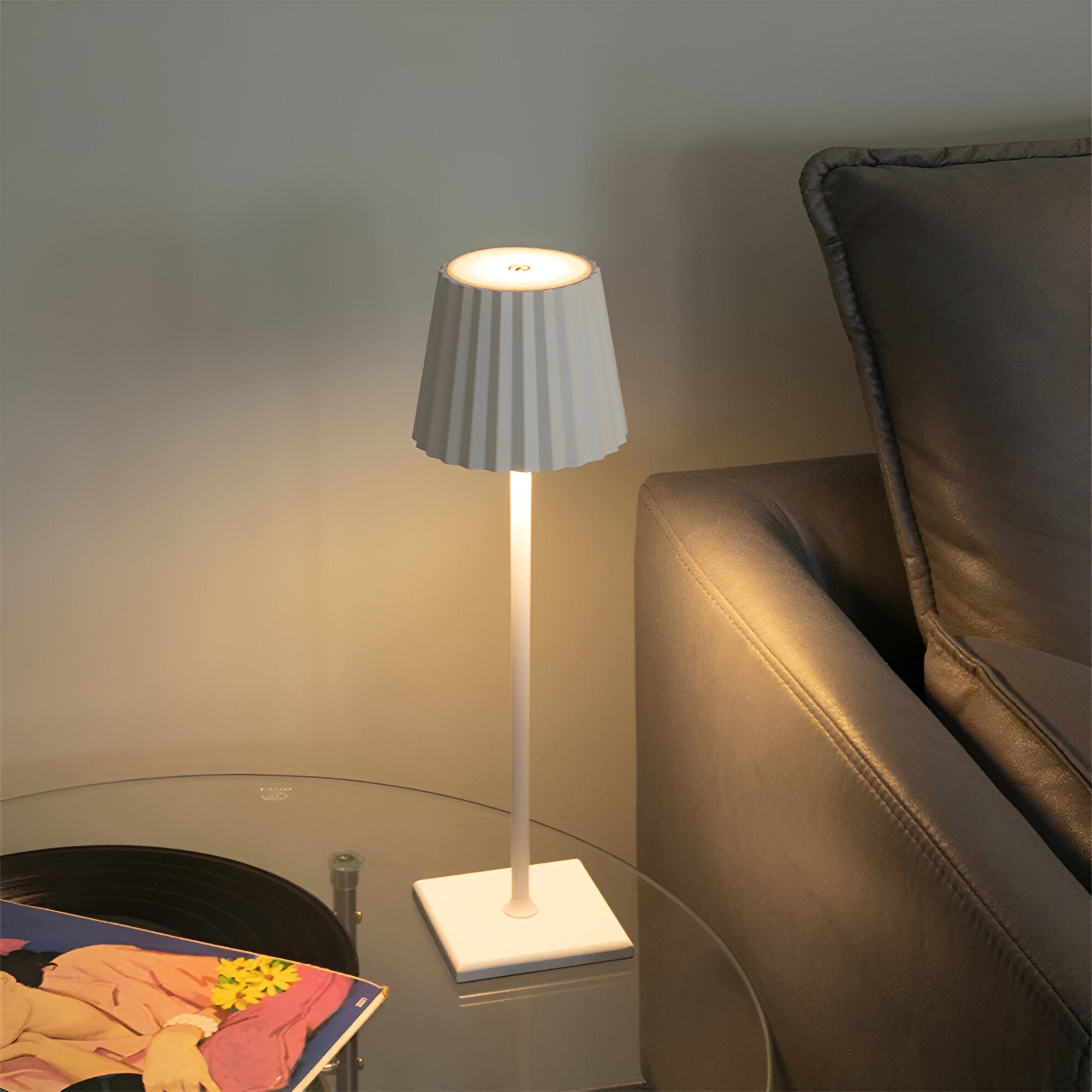 LuminaTouch Trådlös LED-bordslampa – Uppladdningsbar, Modern elegans för varje rum