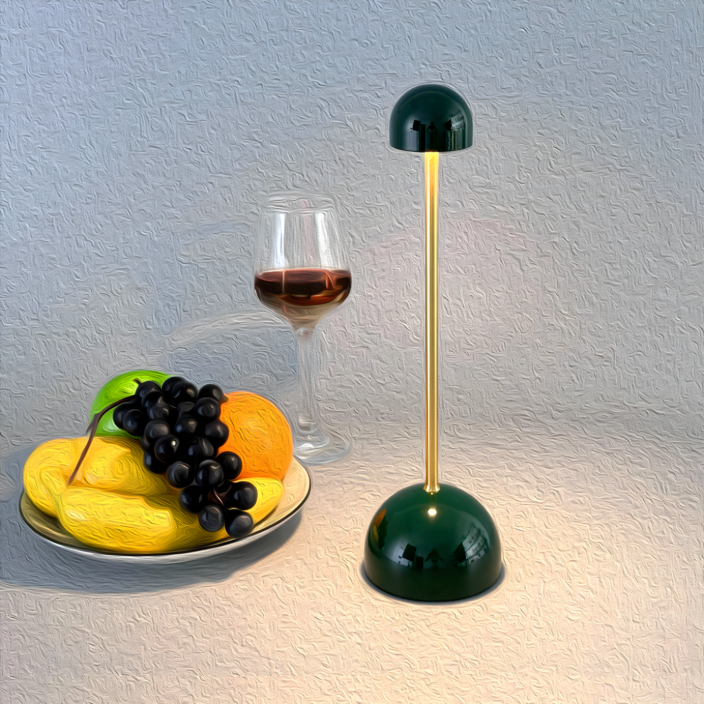 Carvallo - Modern trådlös LED-bordslampa med minimalistisk form och mjukt omgivande ljus