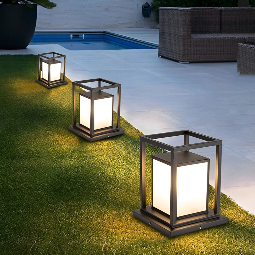 Vattentäta LED Solcellsstolpbelysning