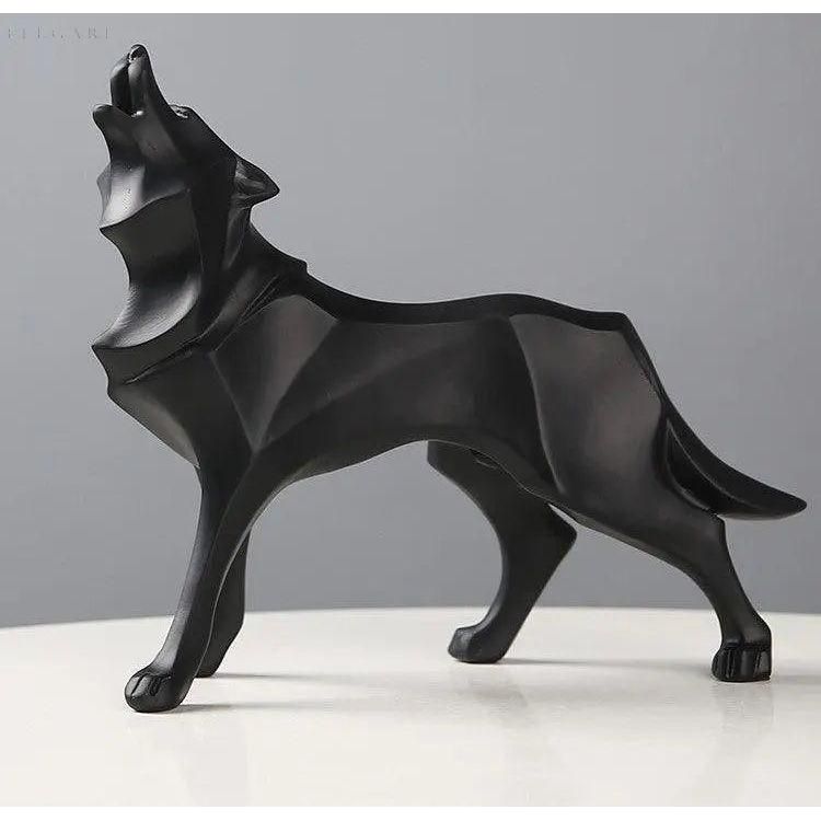 Lupos-Statue - geometriska vargdekorationer - Enkelt elegans för varje rum