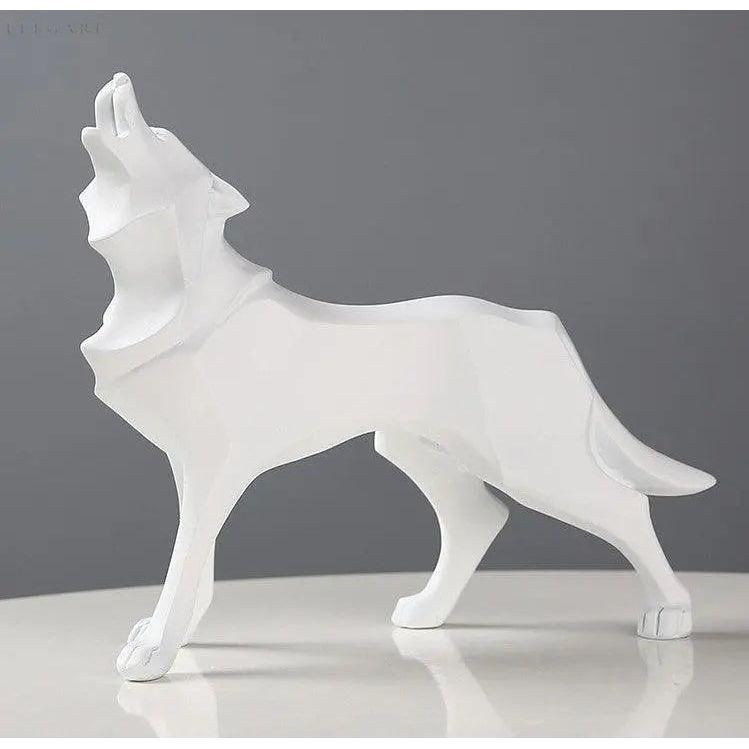 Lupos-Statue - geometriska vargdekorationer - Enkelt elegans för varje rum