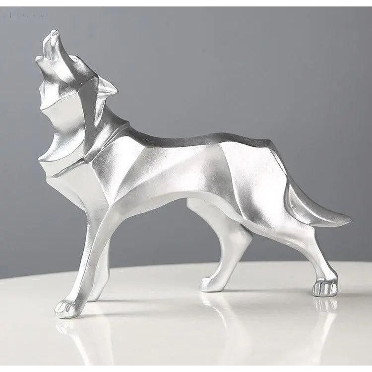 Lupos-Statue - geometriska vargdekorationer - Enkelt elegans för varje rum