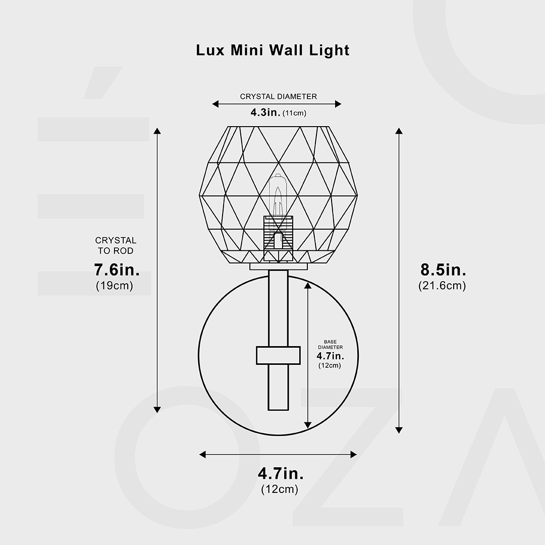 Lux Mini Vägglampa - Blandad Elegans för Varje Rum