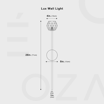Lux Vägglampa - Minimalistisk Belysning för en Modern Utstrålning