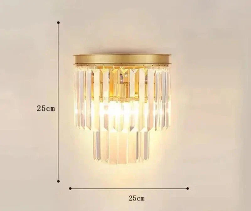 CrystalLuxe - Elegant Kristall Vägglampa