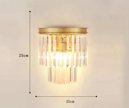 CrystalLuxe - Elegant Kristall Vägglampa