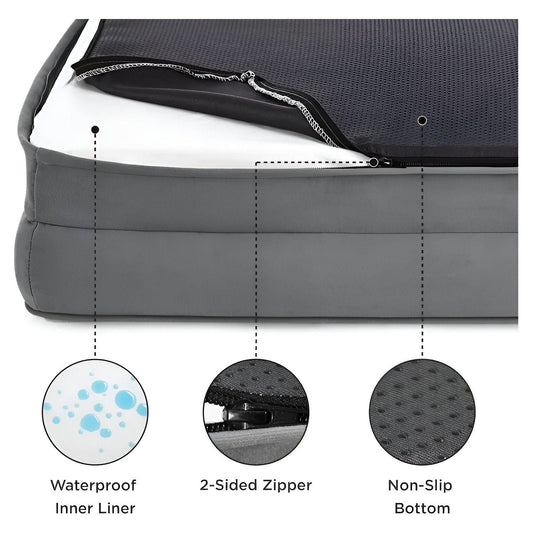 LuxePaws Säng - Ortopediskt Komfort Hundsoffa Säng