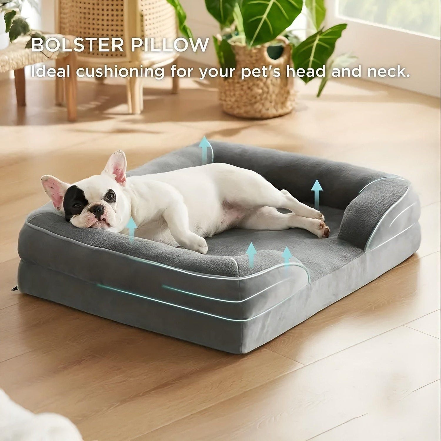 LuxePaws Säng - Ortopediskt Komfort Hundsoffa Säng
