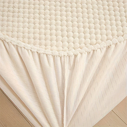 LuxeVelvet Duvet Cover - Lyx Anti-Rutsch Mjuk Sammet Spannlakan Madrasskydd