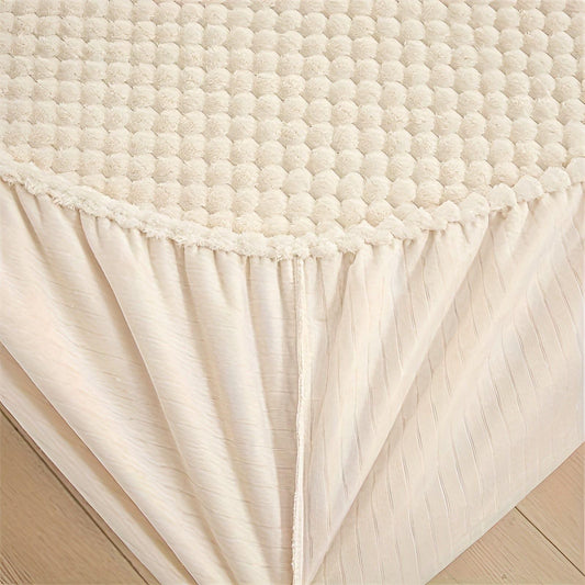 LuxeVelvet Duvet Cover - Lyx Anti-Rutsch Mjuk Sammet Spannlakan Madrasskydd