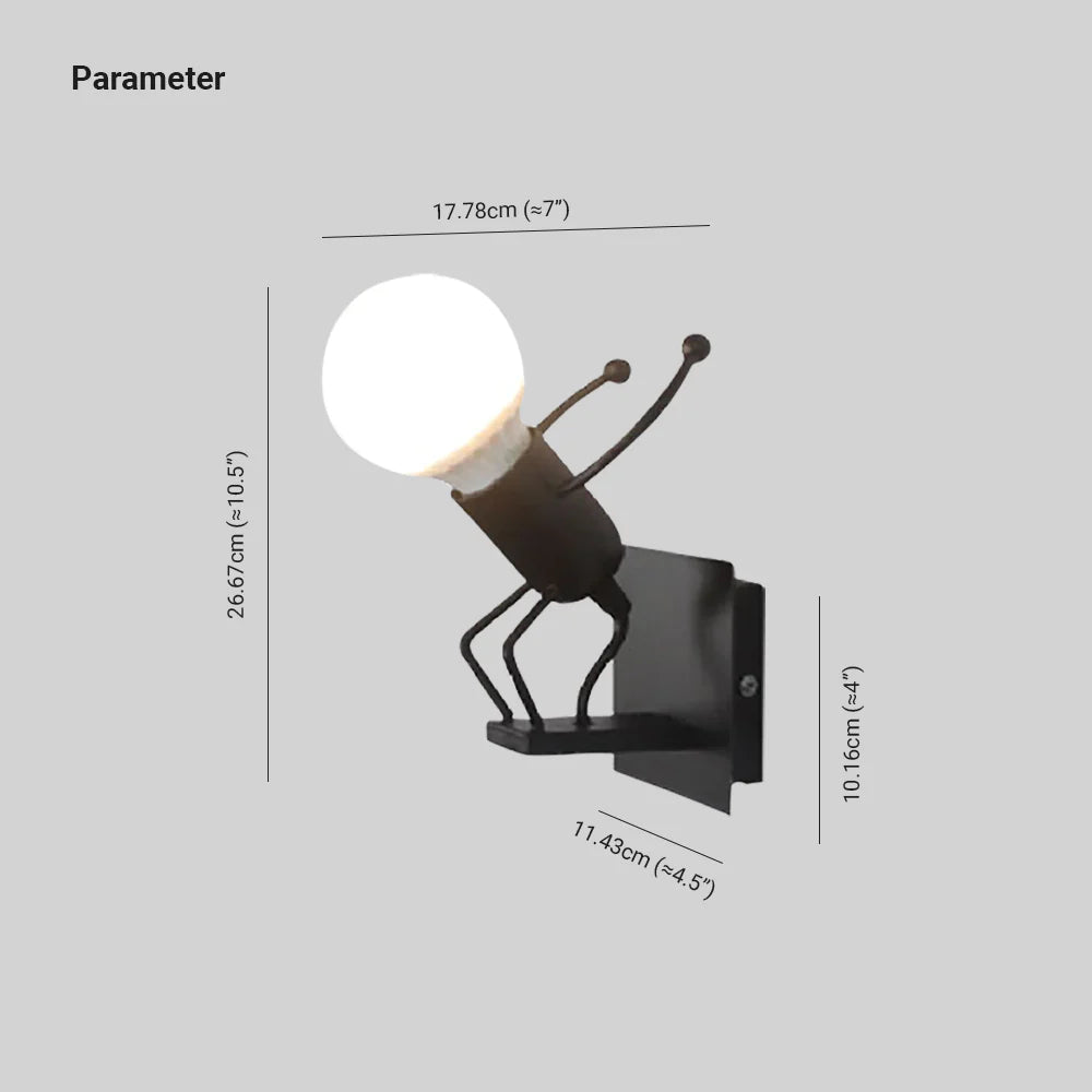 Moderna LED Vägglampa Vit/Svart för Badrum och Vardagsrum
