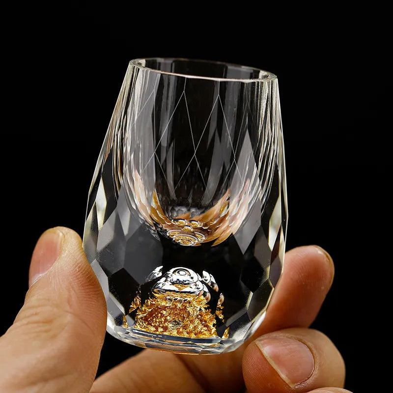 Auréa Crystal Glass – Handgjord lyx med guldaccenter