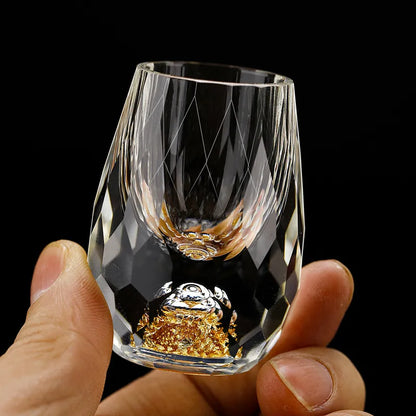 Auréa Crystal Glass – Handgjord lyx med guldaccenter