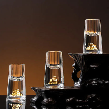 Auréa Crystal Glass – Handgjord lyx med guldaccenter