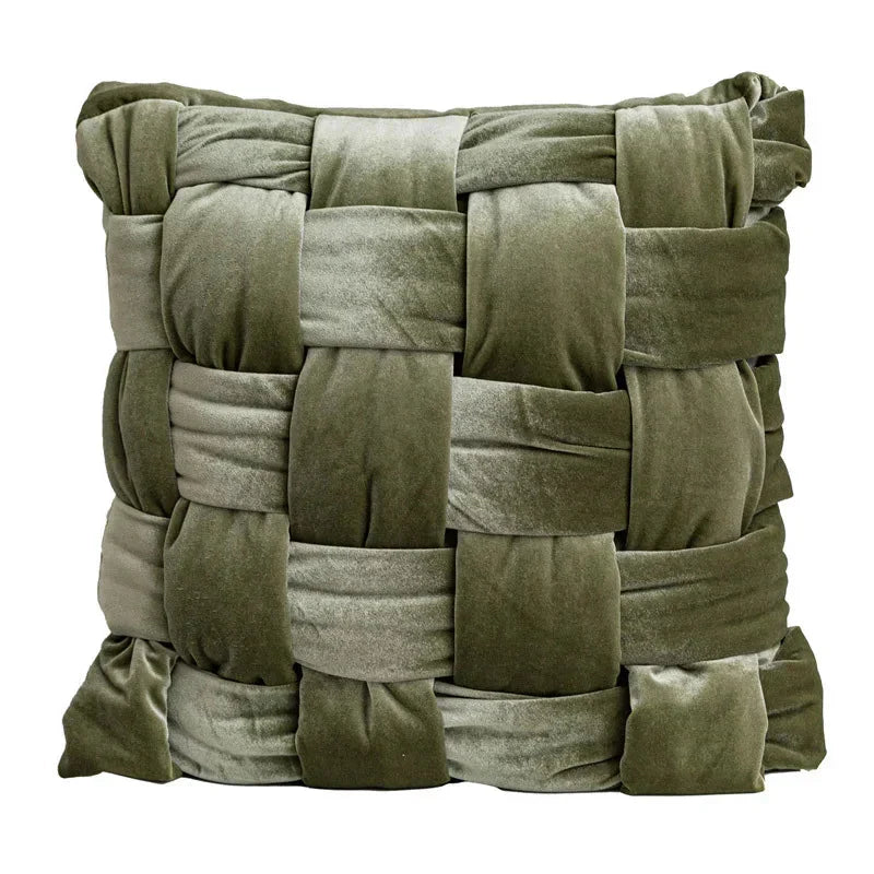 Carvallo – Handknuten Silkevelvet Kuddeöverdrag med Lyxigt Utseende