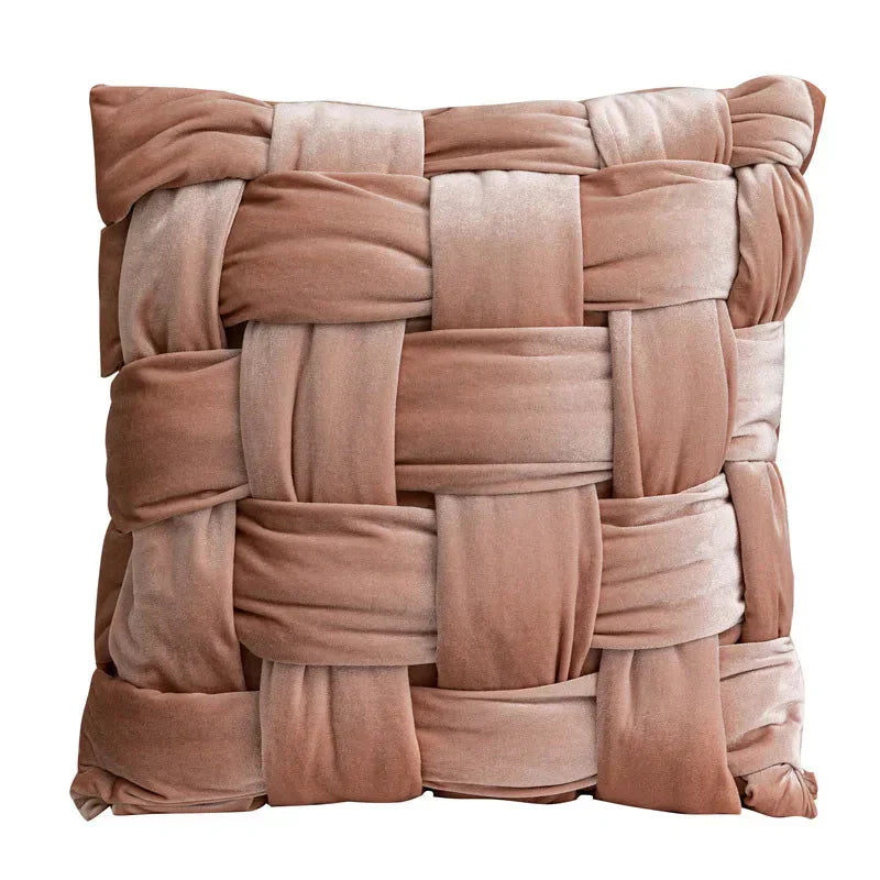 Carvallo – Handknuten Silkevelvet Kuddeöverdrag med Lyxigt Utseende