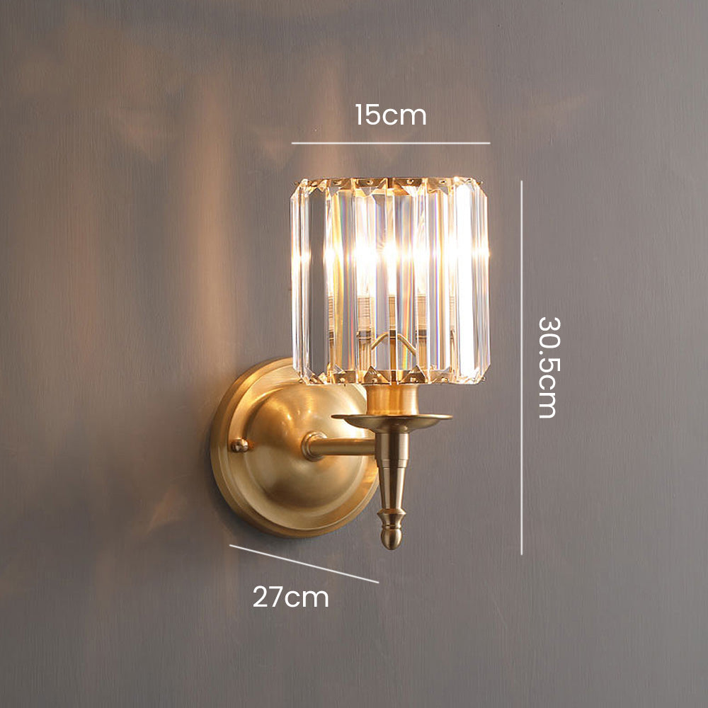 Lyxig Klar Kristall Vägglampa