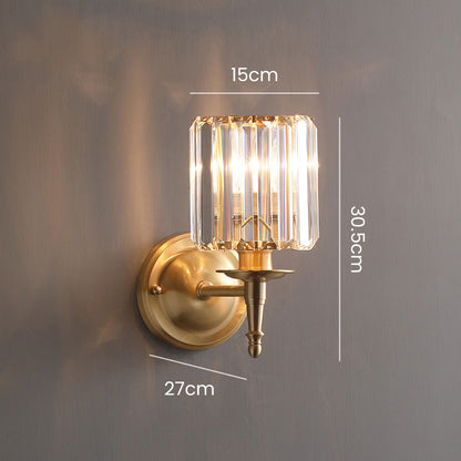 Lyxig Klar Kristall Vägglampa