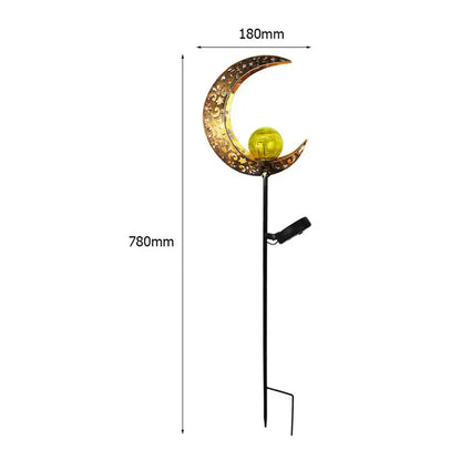 MoonGlow – Måneformad trädgårdslampa med solenergi och finurlig glöd