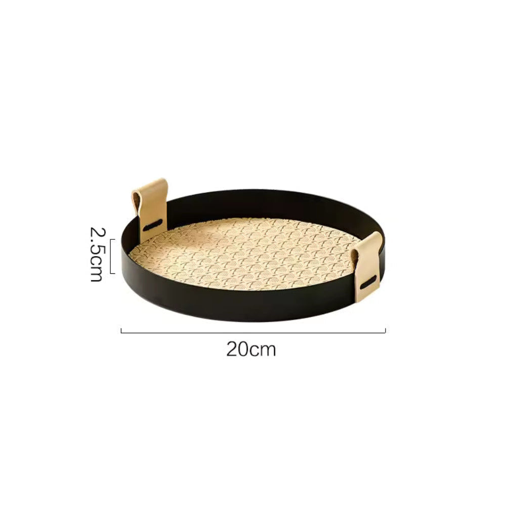 Nordic inspired rattan weave tray