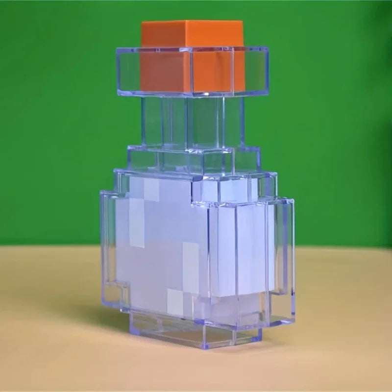 LuxRoyale Minecraft Inspirerad Potion Lampa – Färgväxlande LED Nattlampa med Touchkontroll &amp; USB Uppladdningsbar