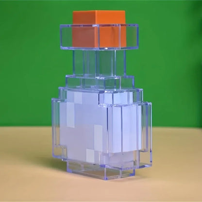 LuxRoyale Minecraft Inspirerad Potion Lampa – Färgväxlande LED Nattlampa med Touchkontroll &amp; USB Uppladdningsbar