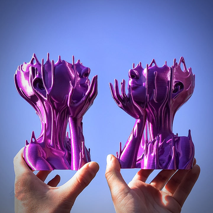 MuseDrop – Surrealistisk tjejfigur-plantekasse med kompakta växter