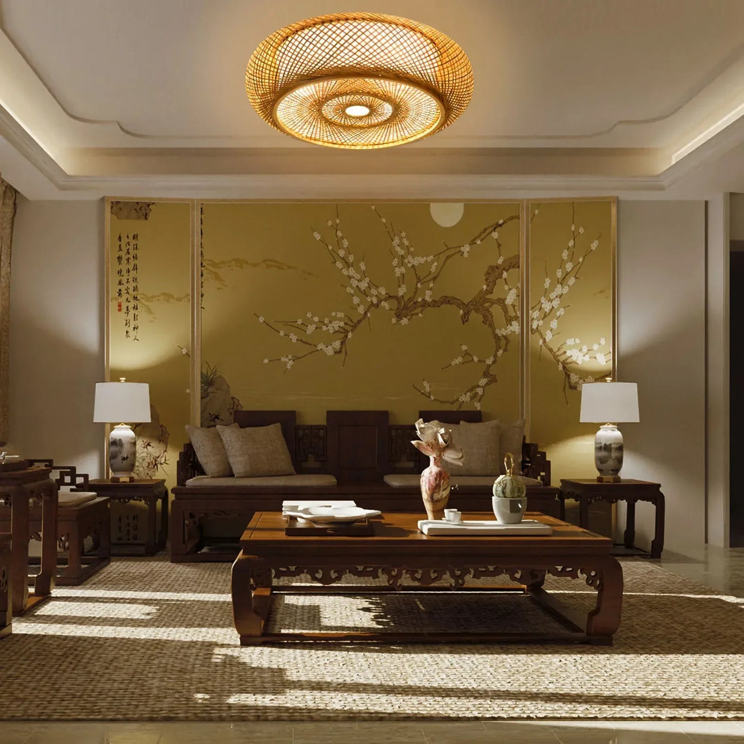 Carvallo – Konstnärlig taklampa med mjukt sken och tidlös öppet design-accent