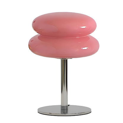 Glaslampe i Macaron-stil – elegant glas-bordlampe til hyggelig atmosfære