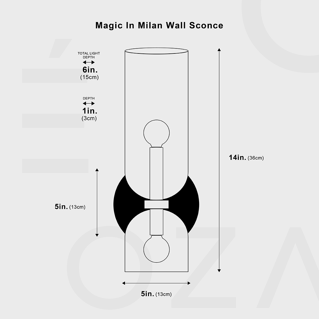 Magic In Milan Vägglampa