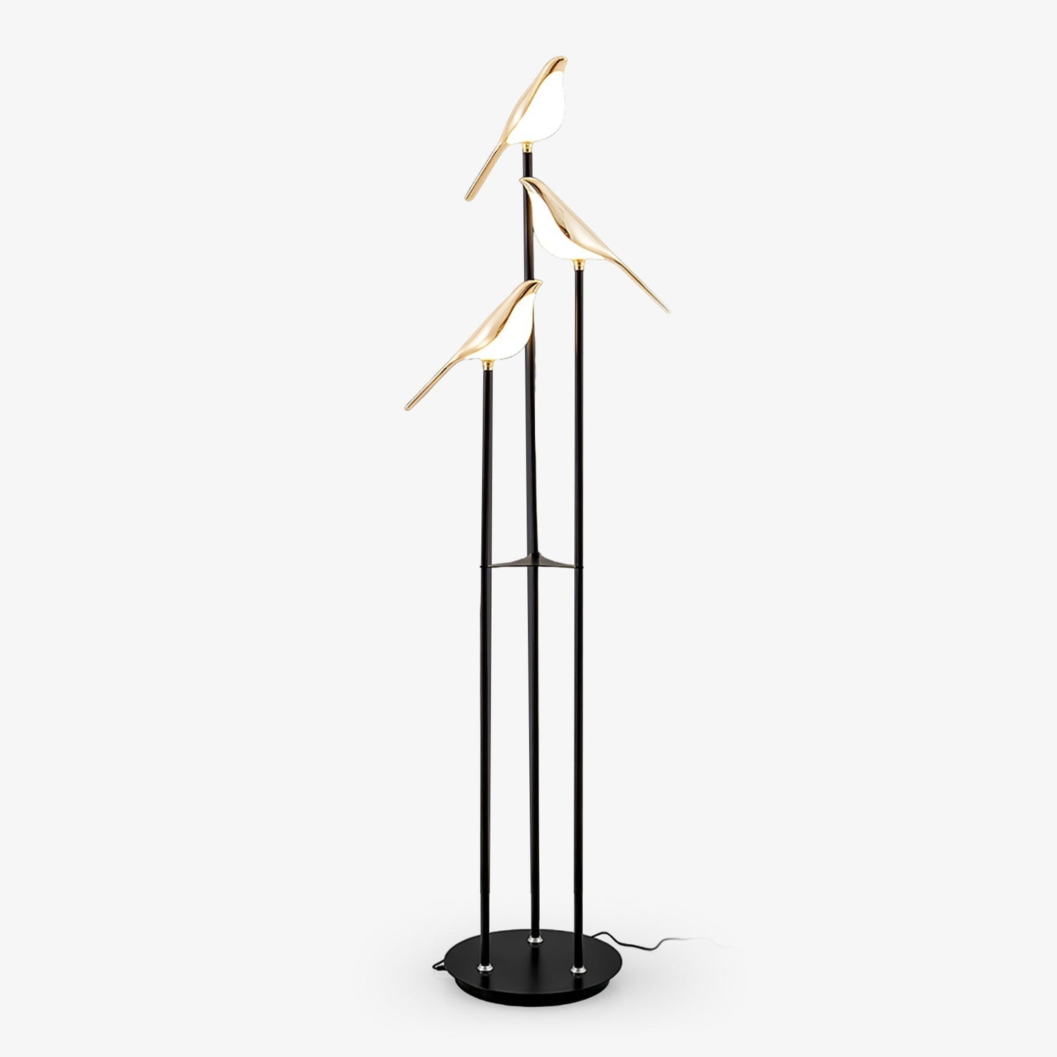 Aurevo Perch | LED-golvlampa med dekorativt fågelmotiv