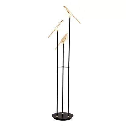 Aurevo Perch | LED-golvlampa med dekorativt fågelmotiv