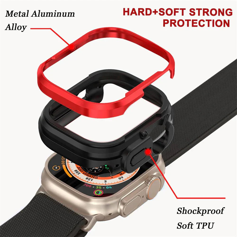 Luxora Heavy Duty Stöttåligt Fodral – Kompatibelt med Apple Watch 3-10