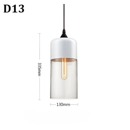 Geometrisk Glas-Pendellampa – Svart &amp; Bärnsten | Stilren Belysning