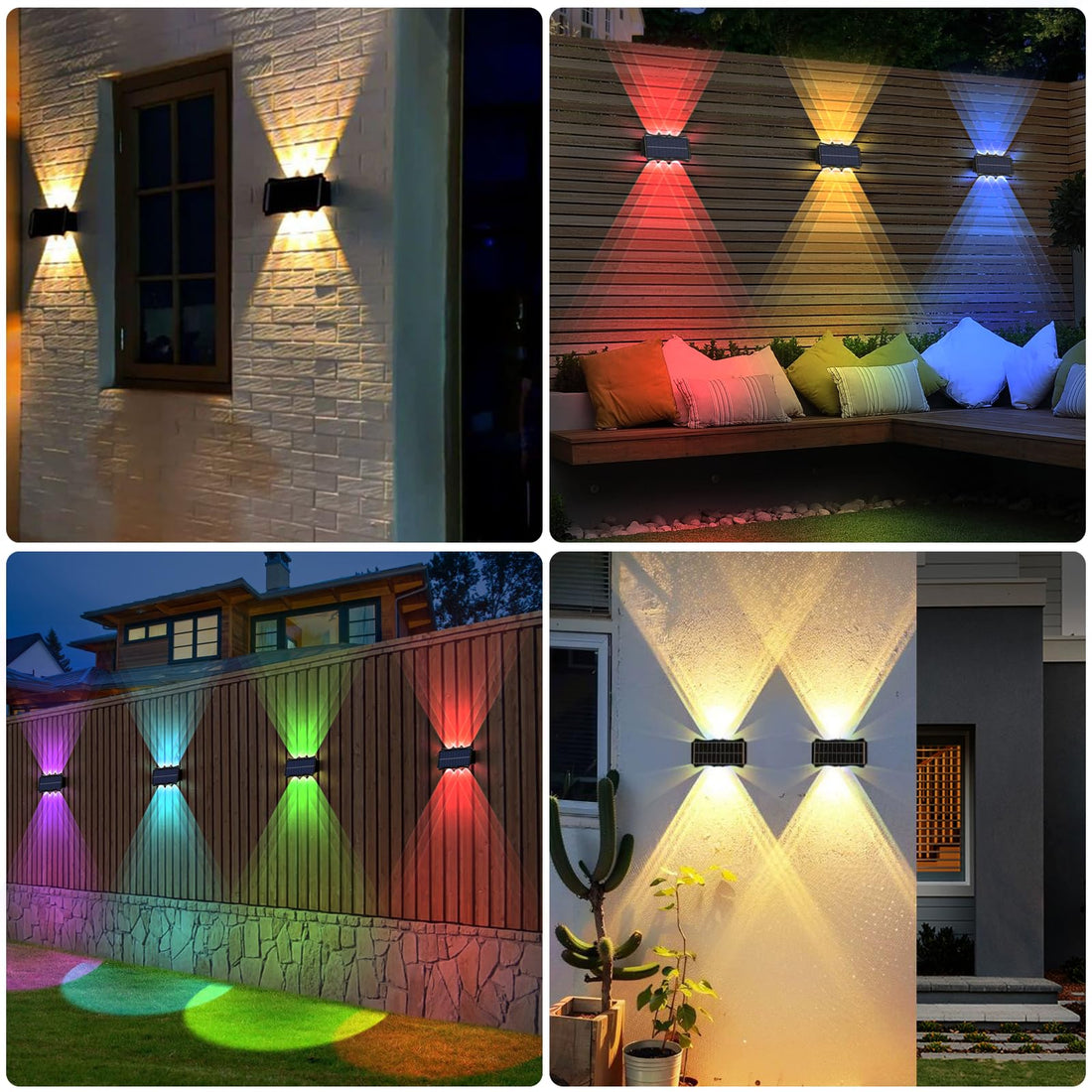 Solenergidriven Vägglampa – Energibesparande Utomhus LED-lampa
