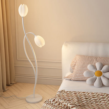 Modern Manta Blomster Golvlampa | 56,3&quot; | Metall &amp; Rotationsformning Design | Brick by Brick