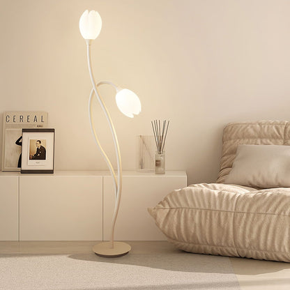 Modern Manta Blomster Golvlampa | 56,3&quot; | Metall &amp; Rotationsformning Design | Brick by Brick