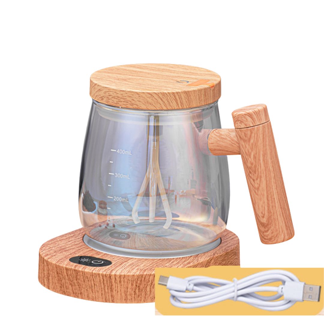 2in1 Mixer Mugg i trä