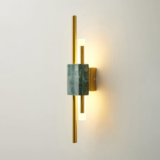 Marmor LED Vägglampa | Modern Sconce | 18/24 Tum | Energisnål | Brick by Brick