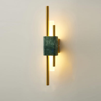 Marmor LED Vägglampa | Modern Sconce | 18/24 Tum | Energisnål | Brick by Brick