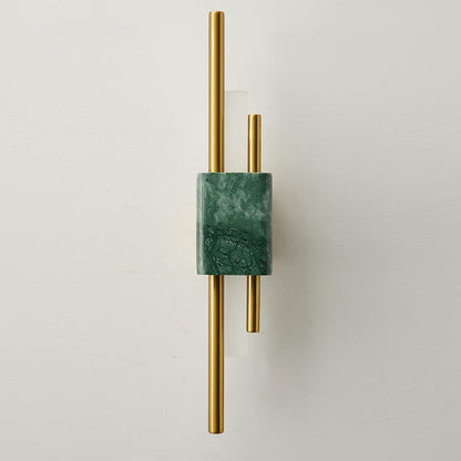Marmor LED Vägglampa | Modern Sconce | 18/24 Tum | Energisnål | Brick by Brick