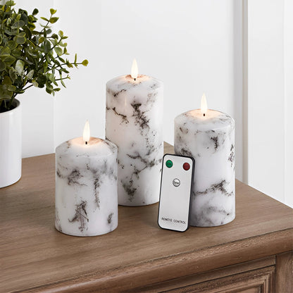 Marmor-LED-ljusset - Eleganta dekorationljus för en stämningsfull atmosfär