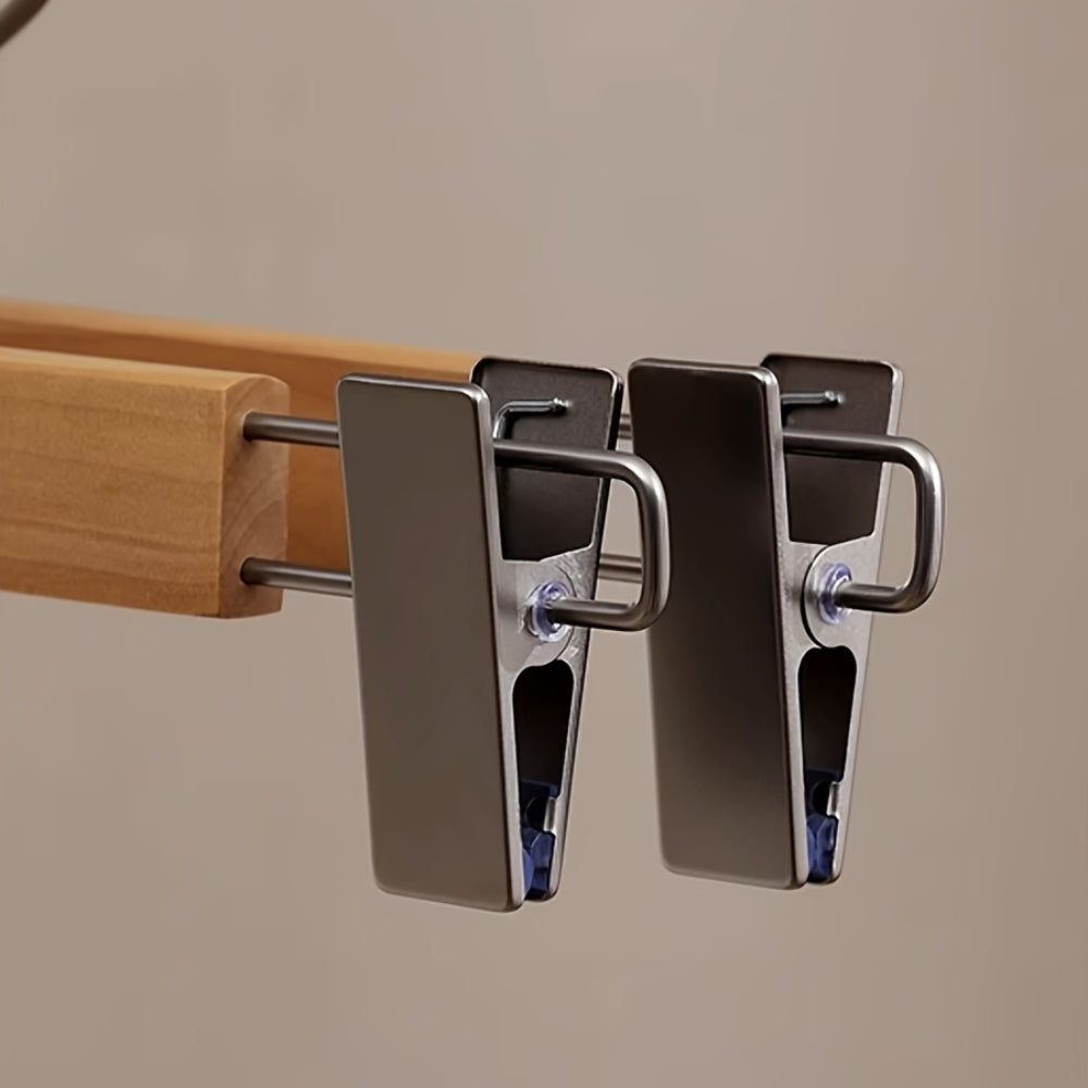 Maxwell Premium Wood Pants Hanger with Clip
