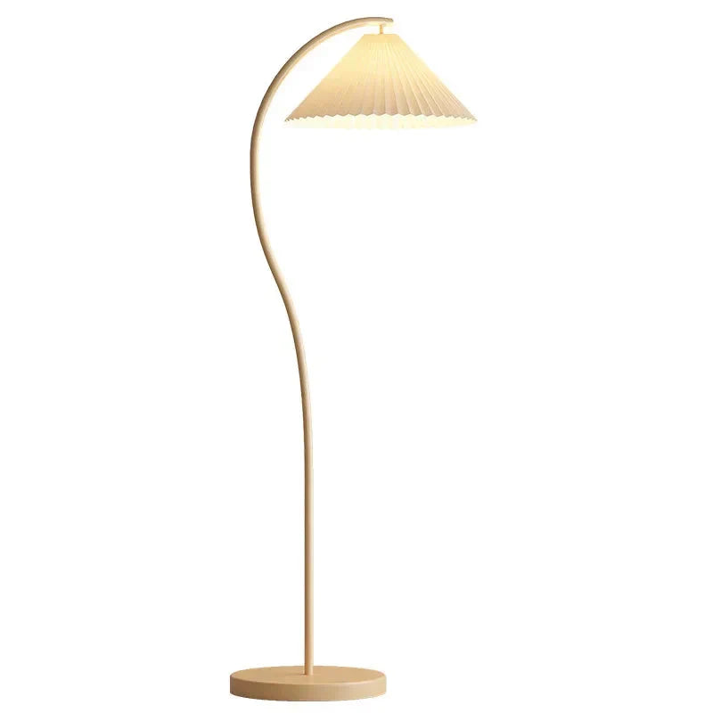 Auralis Loom | Modern LED-golvlampa med tygskärm i nordisk stil