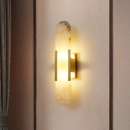 Högkvalitativ Alabaster Vägglampa med Modern Design